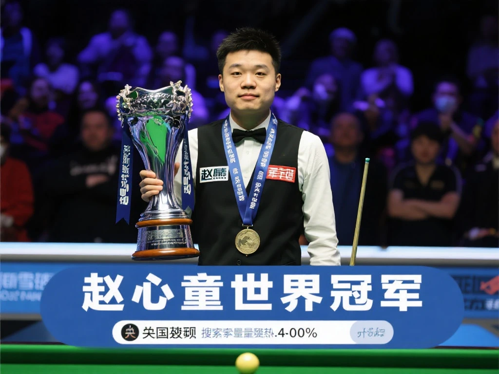 斯诺克官方海报致敬赵心童：世界冠军荣耀加冕🏆